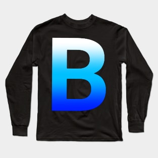 Blue Letter B Long Sleeve T-Shirt